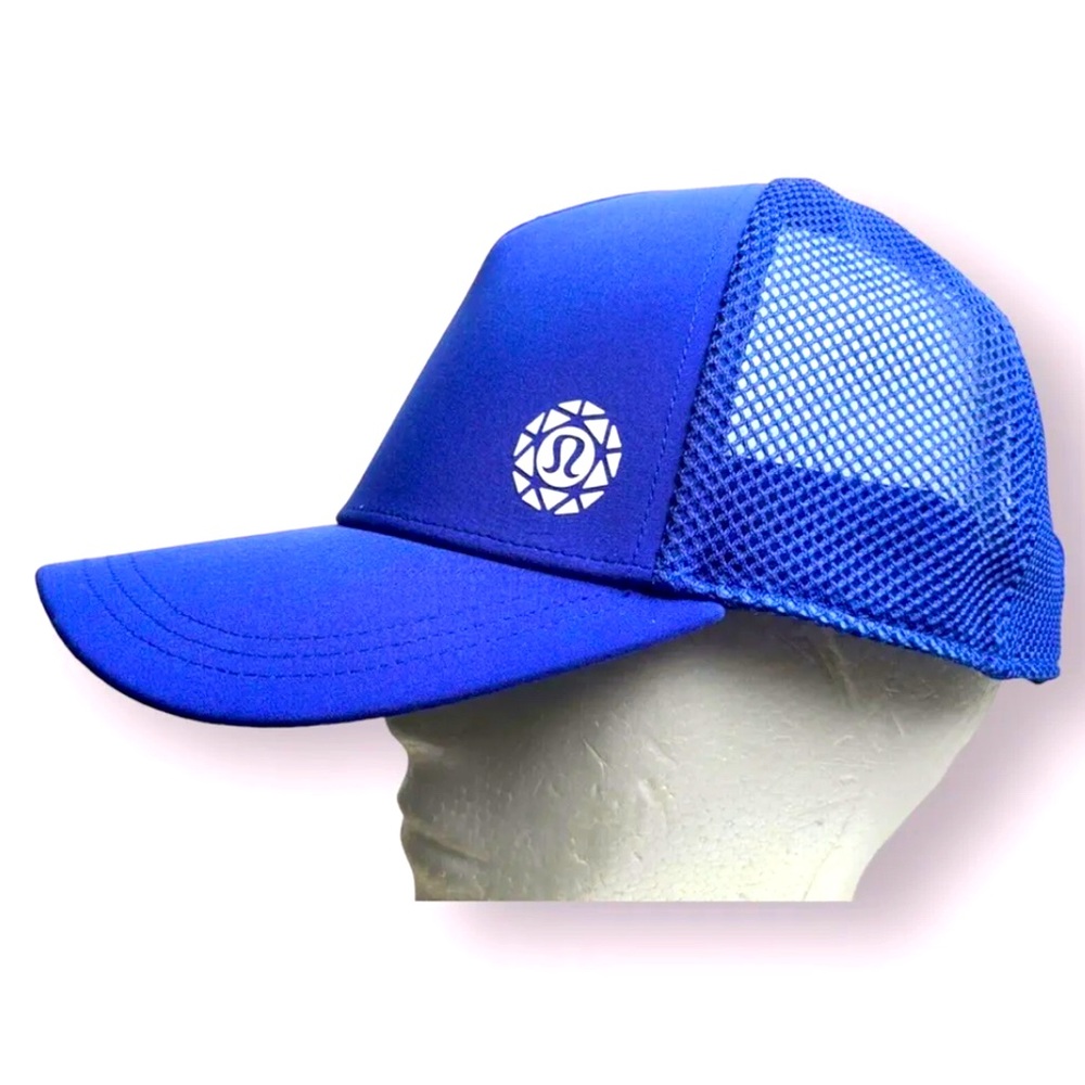 Lululemon Run Hat Cap Seawheeze Marathon Blue obo
